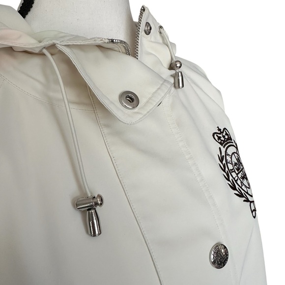 Lauren Active Ralph Lauren Cream Crest Hooded Windbreaker - XL - Y2K Old Money - Picture 3 of 13
